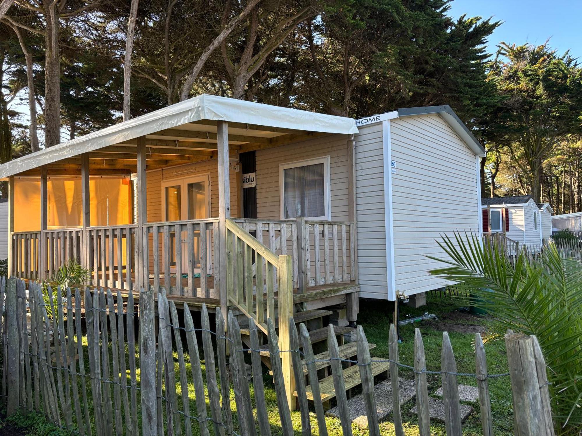 Mobilhome Quiberon vue sur mer Extérieur photo